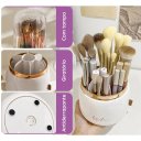 Ver imagem 5 de Porta Pincéis de Maquiagem de Luxo Giratório 360° com Tampa – Branco