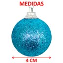 Ver imagem 3 de Kit 22 Pendentes Enfeite Bolas Presente Árvore Natal de 4cm