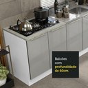 Ver imagem 6 de Kit Com 2 Balcões De Cozinha 4 Portas Branco/Cinza