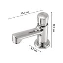 Ver imagem 4 de Torneira Lavatório Bancada Mebermatic Automática 25484 Meber - Cromado