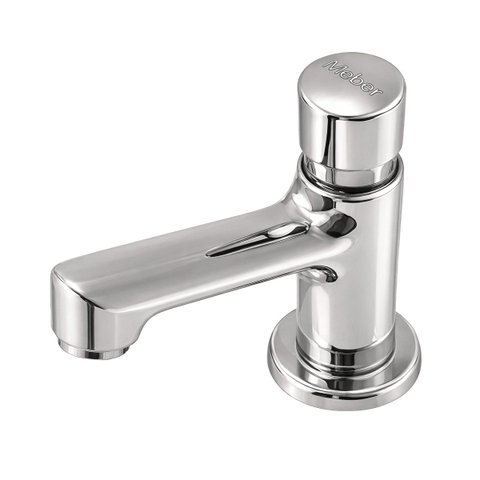 Torneira Lavatório Bancada Mebermatic Automática 25484 Meber - Cromado