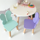 Ver imagem 1 de Conjunto de Mesa Redonda com Duas Cadeiras Infantil Borboleta Léia Mdf