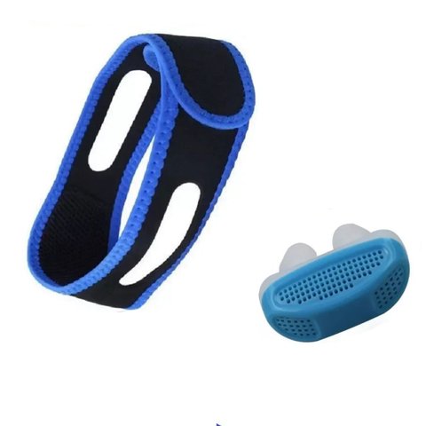 Kit Anti Ronco Purificador Clip Nasal + Faixa Anti Ronco