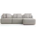 Ver imagem 2 de Sofá 4 Lugares com Chaise Direito Sala Living 288cm Arlo F04 Linho Cru - Lyam Decor