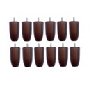 Ver imagem 1 de Kit 12 Pés para Cama Box/baú Queen King Size Din Marrom