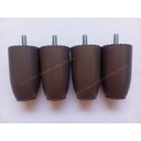 Ver imagem 2 de Kit 12 Pés para Cama Box/baú Queen King Size Din Marrom