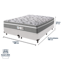 Ver imagem 3 de Cama Box Branco e Colchão Evolution Molas Ensacadas Queen Probel