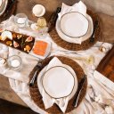 Ver imagem 3 de Kit Jogo Prato Raso Jantar P/10 Pessoas 10pçs Maresia Oxford