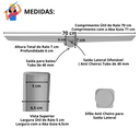 Ver imagem 5 de Ralo de Banheiro Abre Fecha 70cm X 5cm Inox 304 Coletor Branco Seca Box