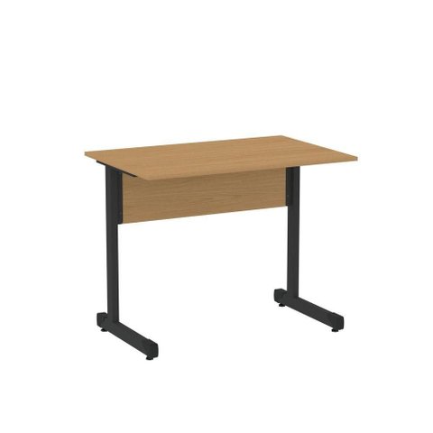 Mesa de Escritório Reta M90 P15 Tubular Pé em Aço 90cm Samba-Preto Pandin Móveis