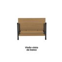 Ver imagem 2 de Mesa de Escritório Reta M90 P15 Tubular Pé em Aço 90cm Samba-Preto Pandin Móveis