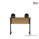 Ver imagem 6 de Mesa de Escritório Reta M90 P15 Tubular Pé em Aço 90cm Samba-Preto Pandin Móveis