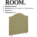 Ver imagem 3 de Cabeceira Solteiro 90 cm Room Linho SL 75 Peer