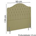 Ver imagem 4 de Cabeceira Solteiro 90 cm Room Linho SL 75 Peer