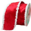 Ver imagem 2 de Kit 2 Fitas Aramadas Decoração Vermelha Natalina 6,3cm 9,14m