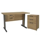 Ver imagem 1 de Conjunto Escritorio 3 Pecas Mdp 500301 Versatil Kappesberg Itapua