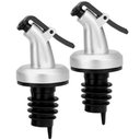 Ver imagem 1 de 06 Kit Bico Dosador Tampa 02 pçs PVC Garrafa Azeite Vinagre