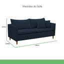 Ver imagem 3 de Sofá 2 Lugares Retrô 184cm Veludo Kassia