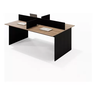 Mesa Escritório Plataforma 4 Lugares 180x120 - Cor: Castanho Tannat Atacadão Moveis Escritório - 3