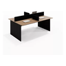 Mesa Escritório Plataforma 4 Lugares 180x120 - Cor: Castanho Tannat Atacadão Moveis Escritório - 2