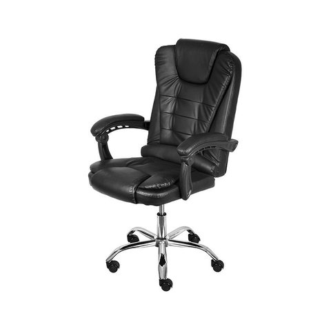 Cadeira Office Jacarta Preta com Sistema Syncron.