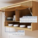 Ver imagem 5 de Cozinha Completa Modulada 2 Peças 3 Portas 2 Gavetas 100% MDF Realeza Premium Bege/Carvalho/Greige