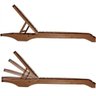 Espreguiçadeira para Jardim em Madeira Maciça Chaise Long  - 4