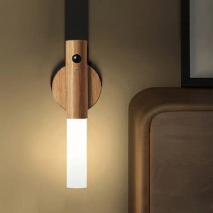Luminária Bastão Luz Led Recarregável Sensor Movimento, Luminária de Parede - Recarregável Via Usb