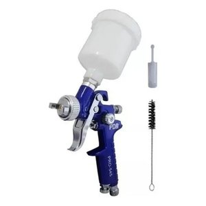 Pistola de Pintura Hvlp Pro-545 125 Ml Bico 1.0 Mm Cor Azul