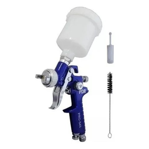 Pistola de Pintura Hvlp Pro-545 125 Ml Bico 1.0 Mm Cor Azul