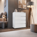 Ver imagem 6 de Cômoda 4 Gavetas 104x80 cm Viena Branco 100% MDF Casamia