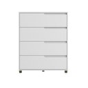 Ver imagem 2 de Cômoda 4 Gavetas 104x80 cm Viena Branco 100% MDF Casamia