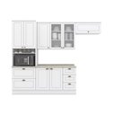 Ver imagem 3 de Cozinha Compacta 4 Peças 100% MDF com Torre Quente 1 Forno e Tampo para Balcão Pia 120cm Calcare Americana Branco/HP