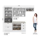 Ver imagem 4 de Cozinha Compacta 4 Peças 100% MDF com Torre Quente 1 Forno e Tampo para Balcão Pia 120cm Americana