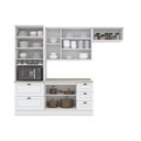 Ver imagem 5 de Cozinha Compacta 4 Peças 100% MDF com Torre Quente 1 Forno e Tampo para Balcão Pia 120cm Americana