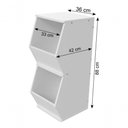 Ver imagem 4 de Kit Com 3 Organizadores Para Brinquedos 100% Mdf