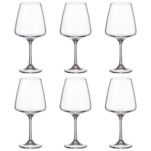 Taça de Cristal Bohemia 570ml Corvus 6 Peças