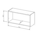 Ver imagem 4 de Armário Geladeira Simone Mendes 80cm 1 Porta Nesher Carvalho/greige