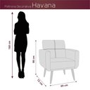 Ver imagem 4 de Kit Poltrona Decorativa Sala + Puff Havana Matrix Bege