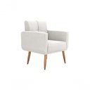 Ver imagem 5 de Kit Poltrona Decorativa Sala + Puff Havana Matrix Bege