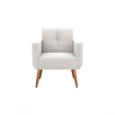 Ver imagem 7 de Kit Poltrona Decorativa Sala + Puff Havana Matrix Bege