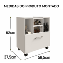 Ver imagem 5 de Armário para Banheiro com Porta Basculante Jasper - Branco
