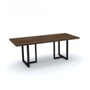 Ver imagem 1 de Mesa de Reunião Retangular Pés em Aço 200cmx90cm PE40 