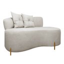 Ver imagem 3 de Sofá Orgânico Grécia 2 Lugares 145cm Linho Bouclê Bege Sofa Store