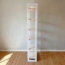 Ver imagem 2 de Estante Linea Slim 6 Prateleiras Pinus 53cm Branco Artfactory Design