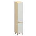 Ver imagem 1 de Paneleiro Alto 40 Cm 2 Portas 4 Prateleiras Aurora - Cinza Cristal