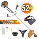 Ver imagem 2 de Roçadeira Aparador de Grama Á Gasolina Tekna Rl520p 2t 52cc 2hp C/ Lâmina 3p e Carretel