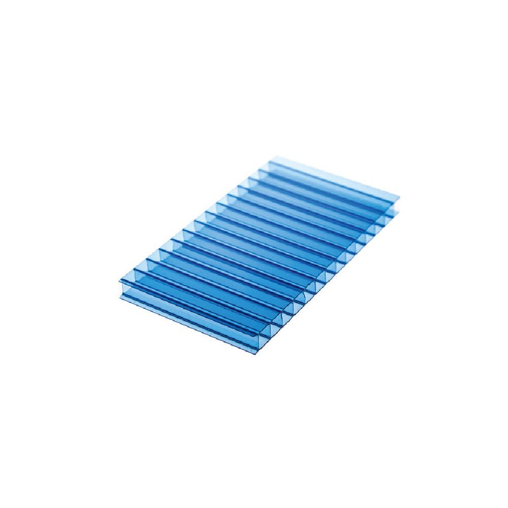 Chapa de Policarbonato Alveolar Azul 4mm - 2,10m X 4,00m - Importado - 1