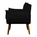 Ver imagem 5 de Kit 4 Poltronas Decorativa Sala e Quarto Opala Suede Herrero Cor:preto
