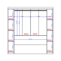 Guarda Roupa Casal 6 Portas Vega com Escrivaninha e Painel de TV 55 Polegadas Branco Carraro - 8 Guarda Roupa Casal 6 Portas Vega com Escrivaninha e Painel de TV 55 Polegadas Branco Carraro - 8